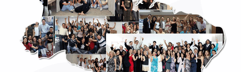 MAPA DO BRASIL COM FOTOS DAS TURMAS