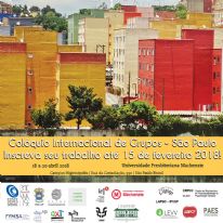 Colóquio Internacional de Grupos - São Paulo  Inscreva seu trabalho até 15 de fevereiro 2018!