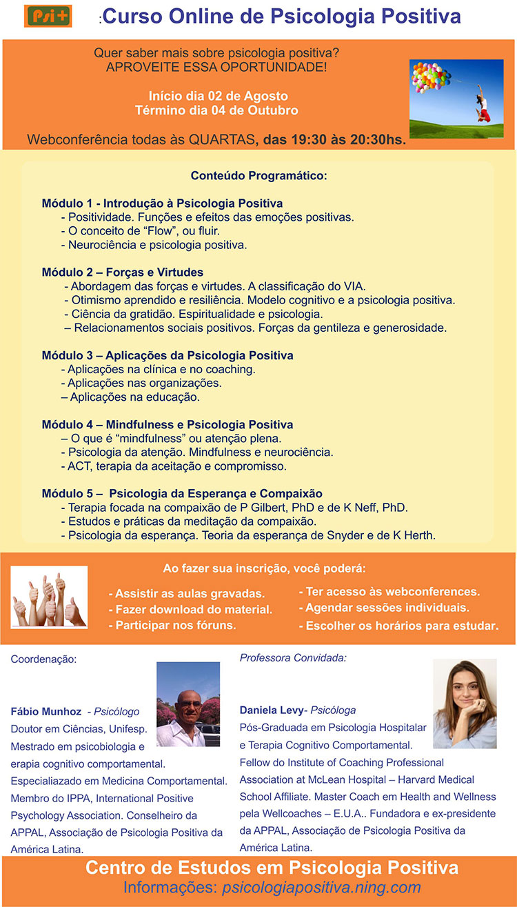 Curso Online - Psicologia Positiva