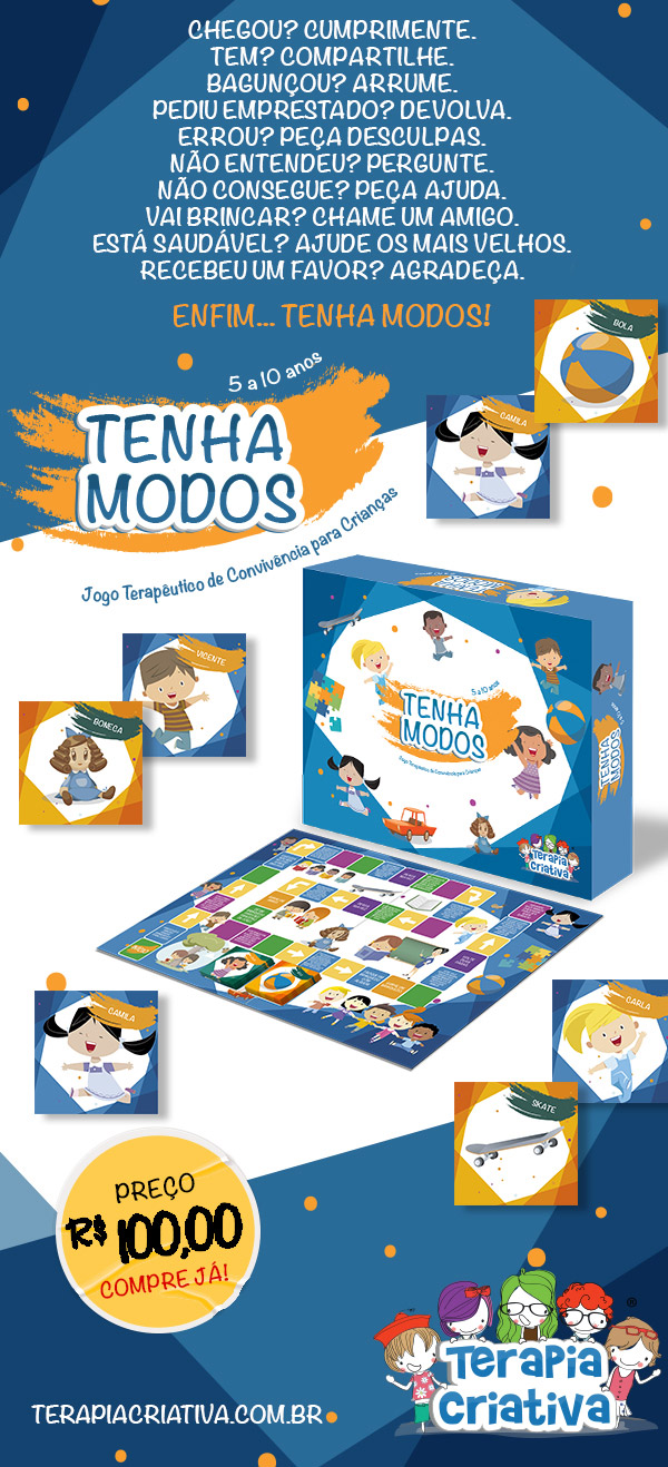 Tenha Modos - Jogo Terapêutico de Convivência para Crianças