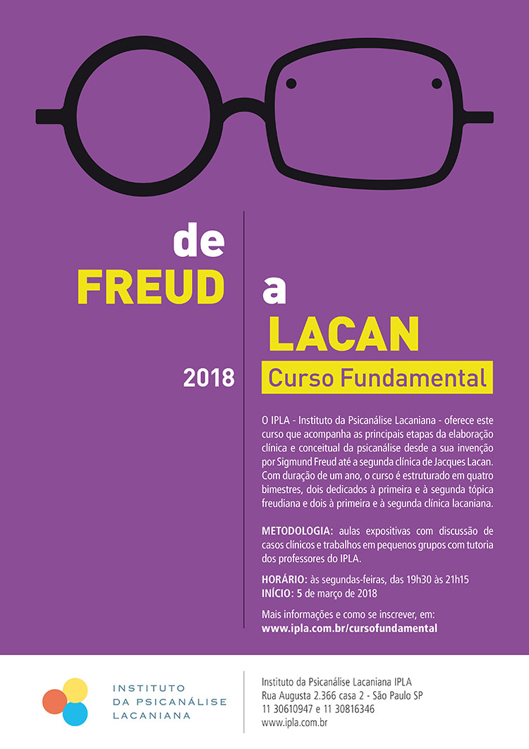 Curso Fundamental de Freud a Lacan – IPLA 2018